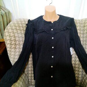 OLD NAVY BLACK BLOUSE SIZE MED